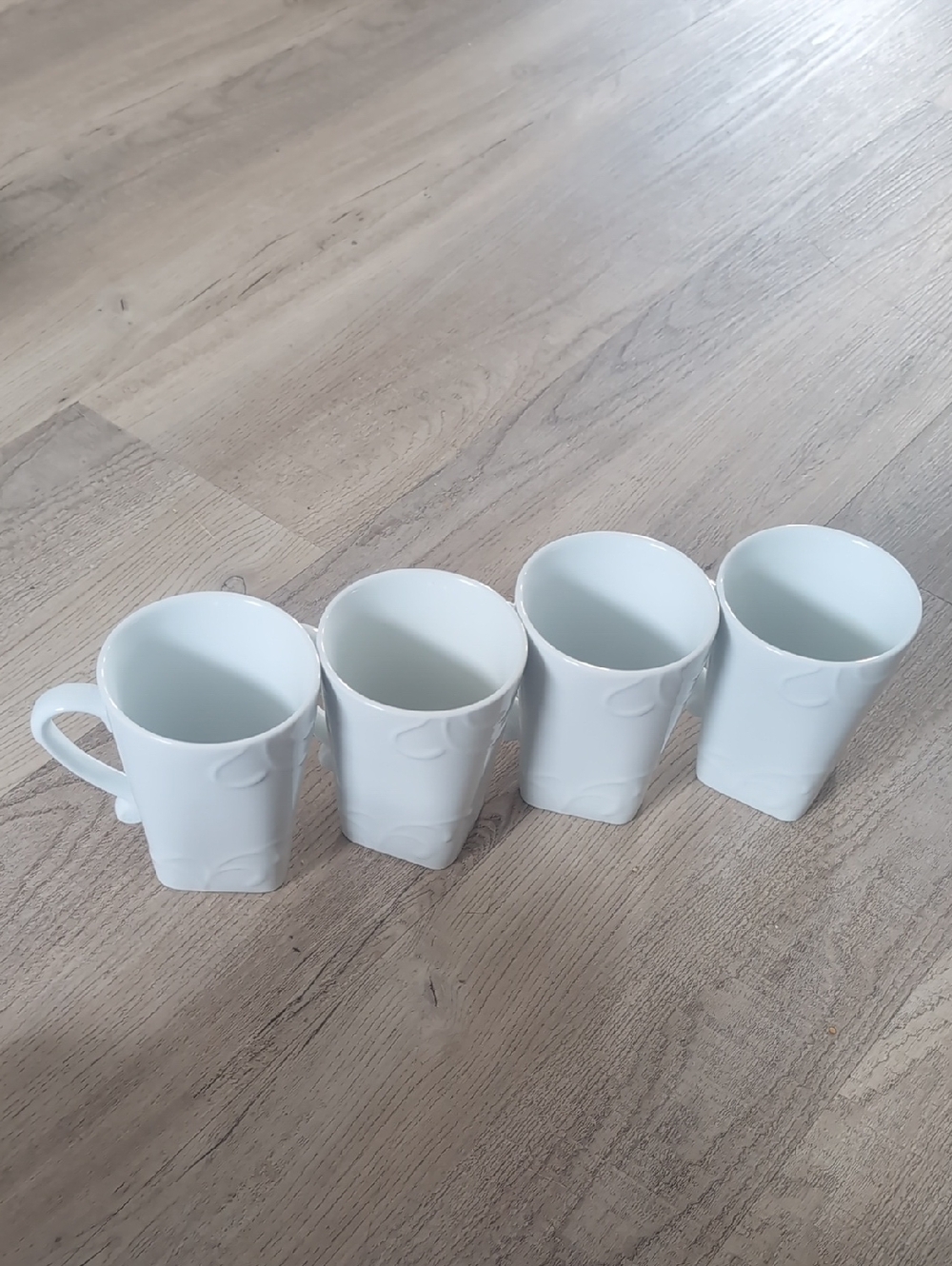 Corelle Coordinates Porcelain White Ceramic Mug Set - 4-Piece